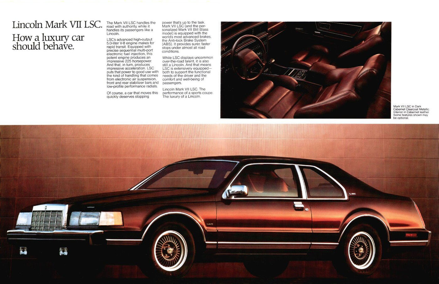 1987 Lincoln Brochure Page 1